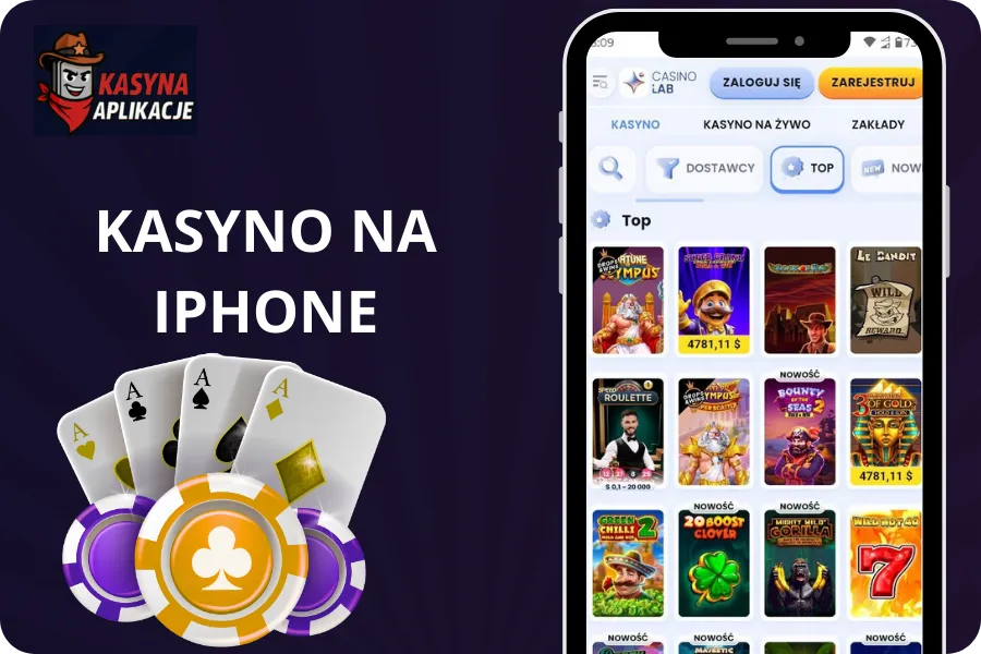 kasyno na iPhone w aplikacji iOS